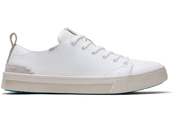 White Leather Women's Trvl Lite Low Sneakers