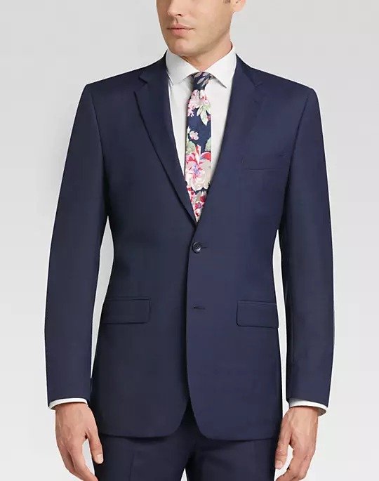 Perry Ellis Portfolio Blue Slim Fit Suit - Men's Slim Fit | Men's Wearhouse