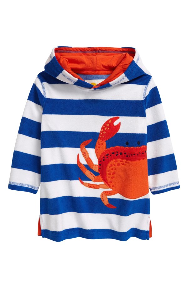 Kids' Towelling Throw-On Hooded Cover-Up