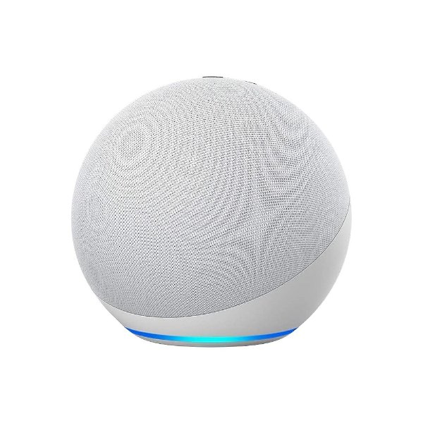 Echo (4th Gen) Wi-Fi, Bluetooth Wireless Smart Speaker, Glacier White (B07XKF75B8)