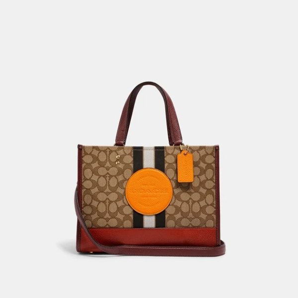 COACH Dempsey Carryall In Signature Jacquard With Stripe And Coach Patch