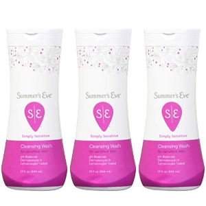 Summer's Eve Cleansing Wash | Simply Sensitive | 15 Ounce | Pack of 3