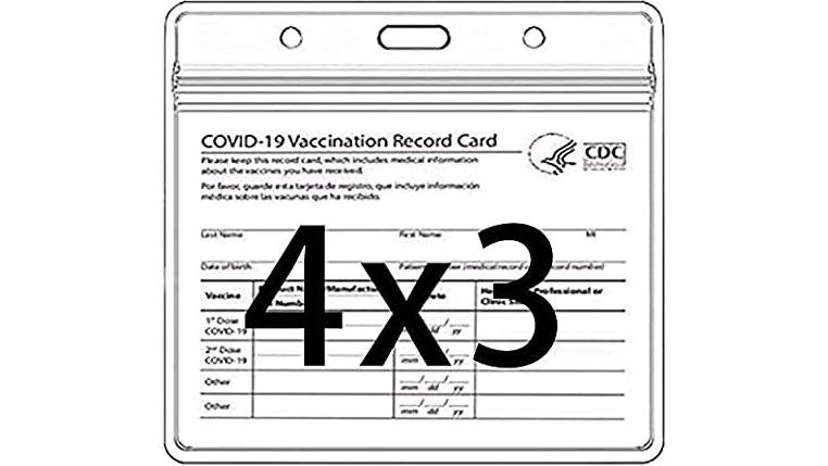 COVID-19 new crown vaccination card set Vaccine Card Protector 4"×3" CDC Vaccination Card Holder