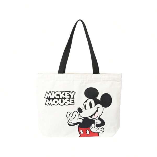 Miniso Disney Classic Mickey Tote Shopping Bag (Black)