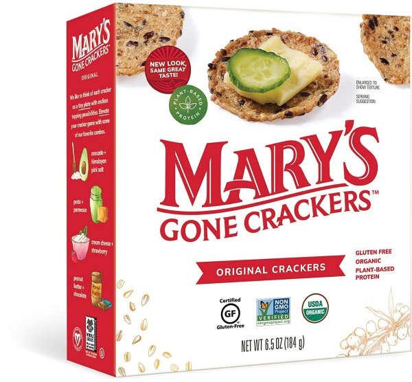 Mary's Gone 有机植物蛋白饼干 6.5oz