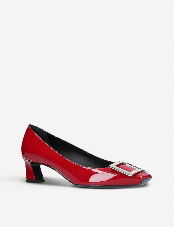 Trompette patent leather courts