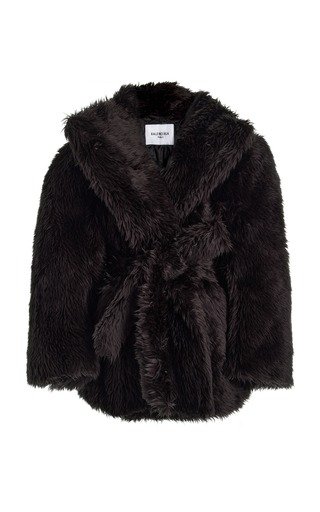Teddy Sleeve Faux-Fur Jacket