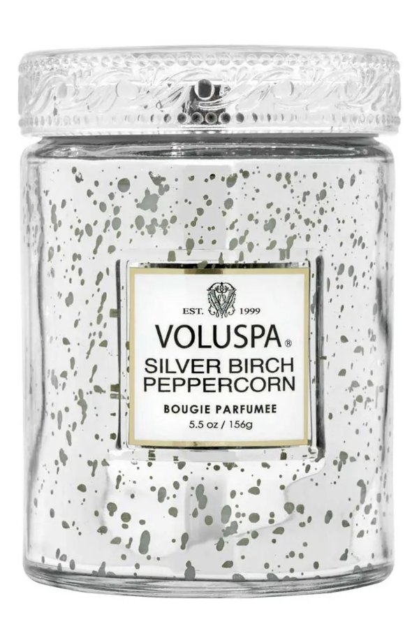 Silver Birch & Peppercorn Small Jar Candle