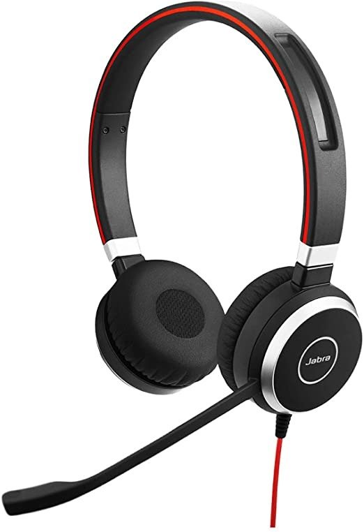 Evolve 40 MS Professional Wired Headset, Stereo – Telephone Headset for Greater Productivity, Superior Sound for Calls and Music, 3.5mm Jack/USB Connection, All-Day Comfort Design, MS Optimized