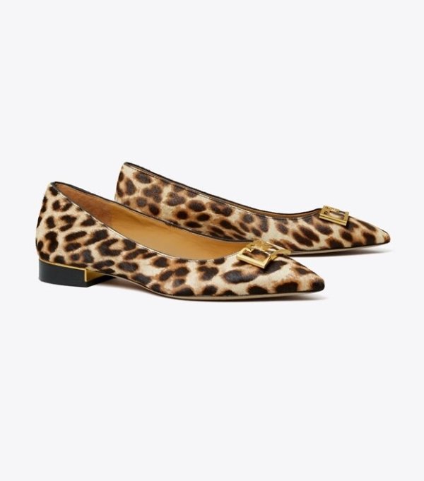 Gigi Leopard Pointed-Toe FlatSession is about to end
