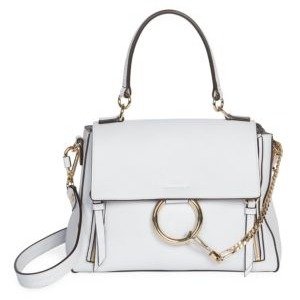 - Small Faye Leather Day Bag