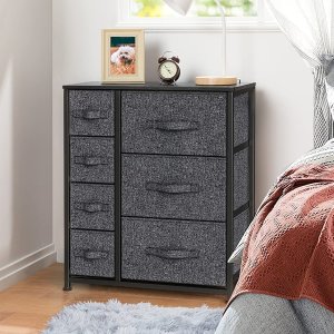 Pipishell Fabric Dresser with 7 Drawers