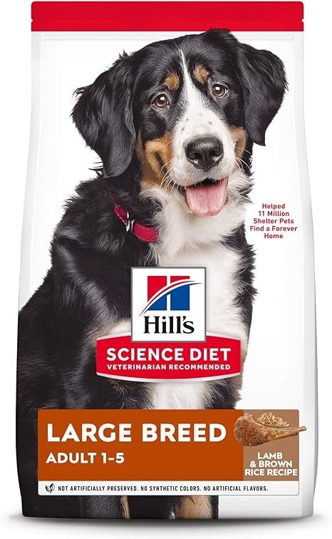 Dry Dog Food, Adult 1-5, Large Breed, Lamb Meal & Rice Recipe, 33 lb. Bag
