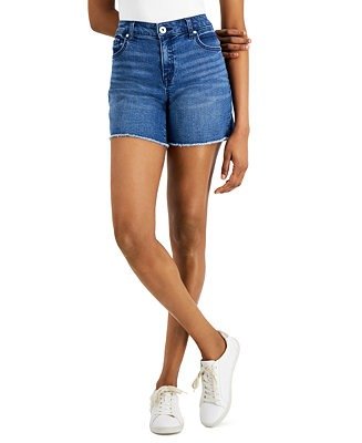 Women's Distressed Frayed-Hem Shorts, Created for Macy's