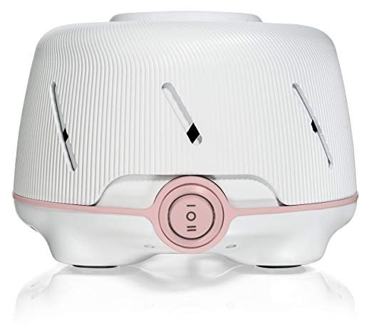 Dohm (White/ Pink) | White noise machine | 101 Night Trial & 1 Year Warranty | Soothing sounds from a real fan helps cancel noise while you sleep | For adults & children