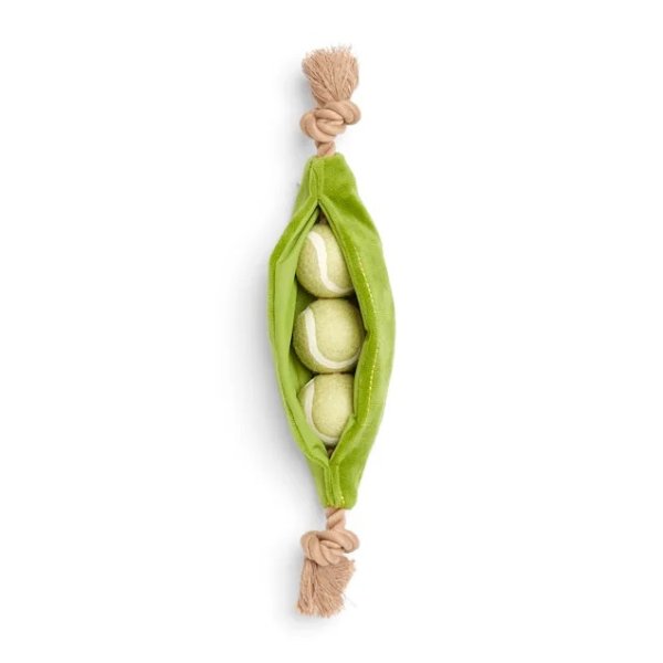 Bond & Co. Started As A Bottle Recycled & Reinvented Peas In A Pod Mixed-Material Dog Toy, Pack of 3, Medium | Petco