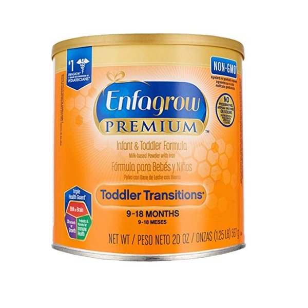 官方直供 |Mead Johnson 美赞臣 美版Enfagrow Premium幼儿配方奶粉 2段 567g/罐 [跨境自营]包邮包税
