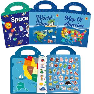 Sidinifu Reusable Sticker Books for Kids Learning Toys