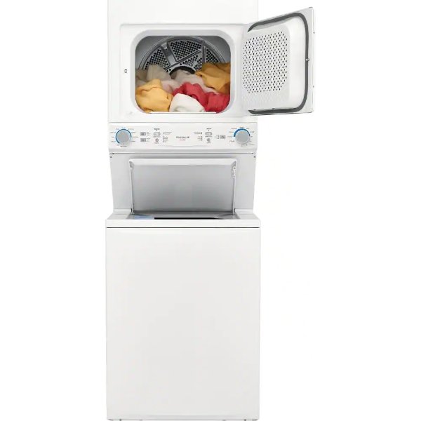 White Gas Washer/Dryer Laundry Center - 3.9 cu. ft Washer and 5.6 cu. ft. Dryer