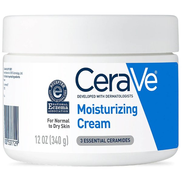 CeraVe Face and Body Moisturizing Cream for Normal to Dry Skin with Hyaluronic Acid
