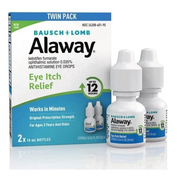 Alaway Antihistamine Eye Drops, 0.34 Ounce Bottle Twinpack