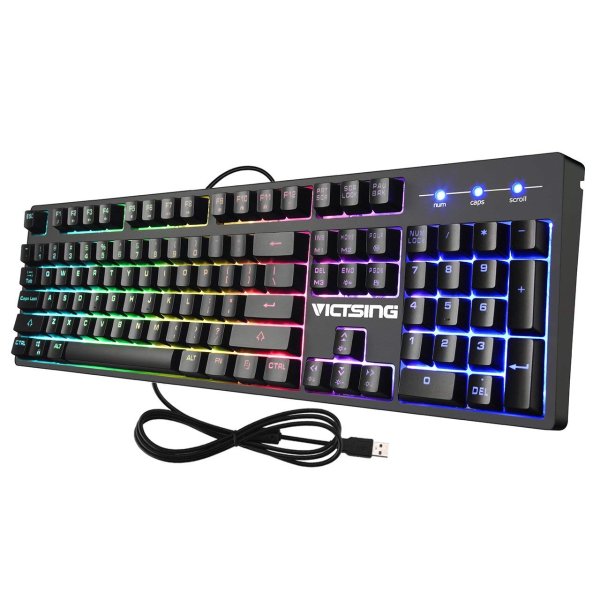 RGB Backlit Wired Gaming Keyboard