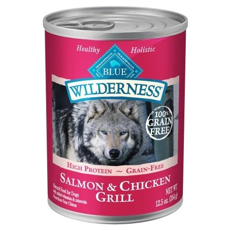 Blue Wilderness Salmon & Chicken Grill Wet Dog Food, 12.5 oz., Case of 12 | Petco