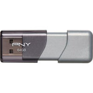 PNY 64GB Turbo USB 3.0 Flash Drive P-FD64GTBOP-GE