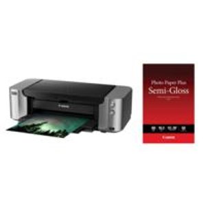  Canon PIXMA PRO-100 Professional Photo Inkjet Printer and  Canon SG-201 Photo Paper Plus Semi-Gloss 13x19" 50 Sheets