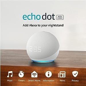 All-New Echo Dot (5th Gen, 2022 release) with clock