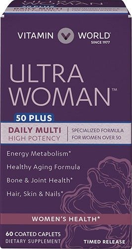 Ultra Woman™ 50 Plus 60 caplets | Senior Multivitamins for Women | Vitamin World