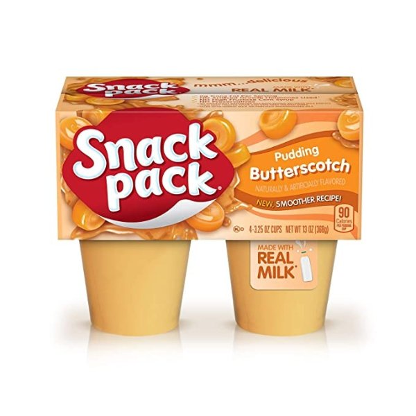 Snack Pack Butterscotch 口味布丁杯 3.25oz 12杯