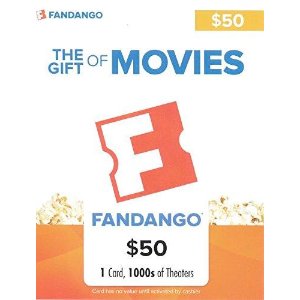 闪购！价值$50 Fandango 礼卡