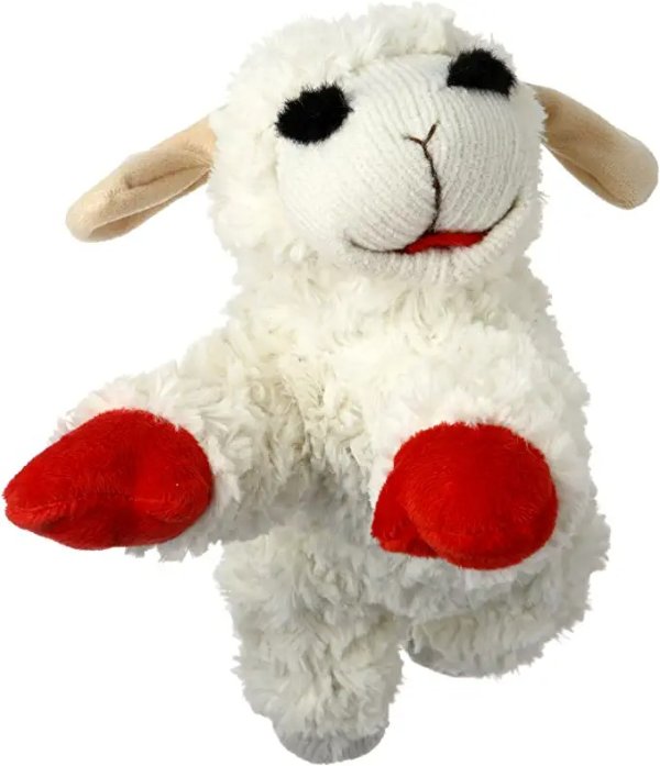 Lambchop Plush Dog Toy 10" with Squeaker