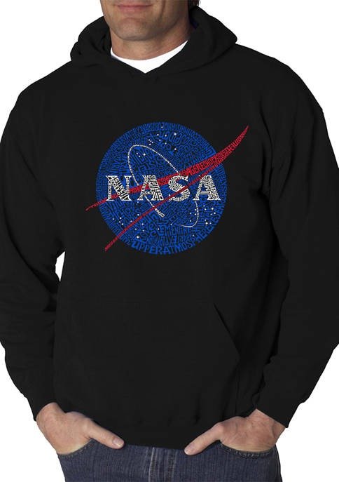 Men's Word Art Hooded Graphic Sweatshirt - NASA's Most Notable Missions