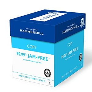 Hammermill Paper, Copy Paper Poly Wrap, 20lb, 8.5 x 11, Letter, 92 Bright, 2500 Sheets / 5 Ream Case (150600C), Made In The USA