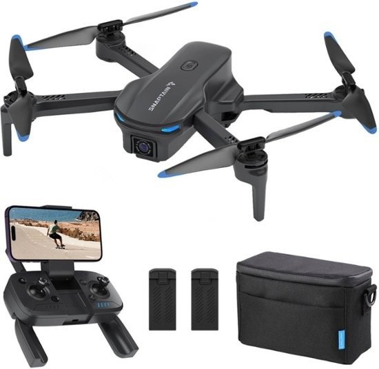 - E20 Foldable Drone with Remote Controller - Gray