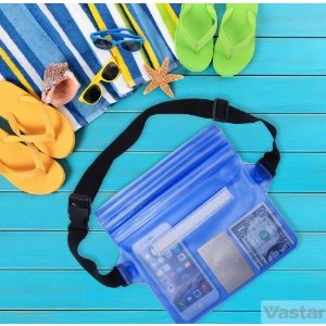 Vastar Waterproof Pouch Bag Case with Waist Strap