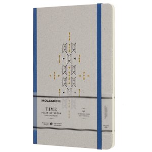 Moleskine Limited Collection Time Notebook, Large, Blue, Hard Cover