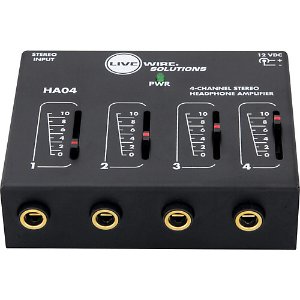 Livewire HA04 4-Channel Stereo Headphone Amplifier