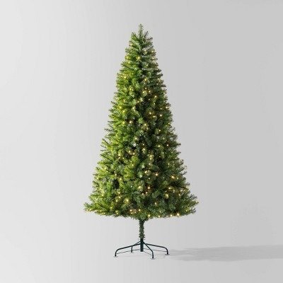 7.5' Pre-lit LED Alberta Spruce Artificial Christmas Tree Warm White Lights - Wondershop™