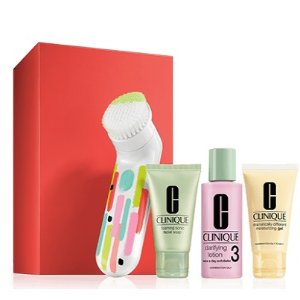 With $88 Purchase + Flawless Foundation Duo With $100 purchase of gift sets @ Clinique