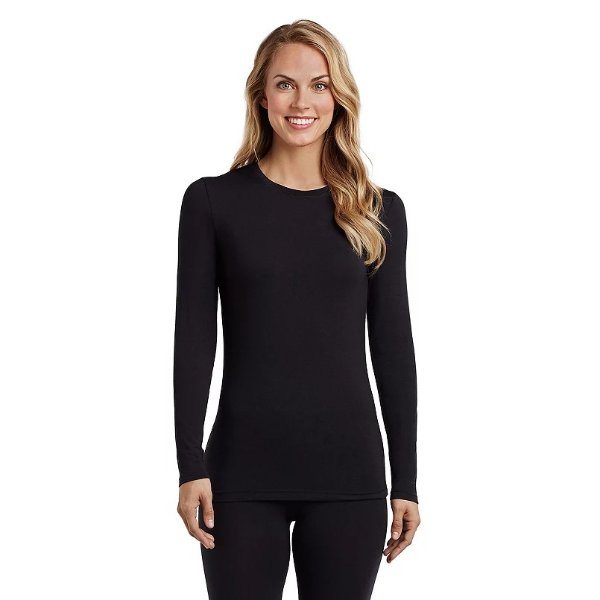 Women's Cuddl Duds® Softwear with Stretch Long Sleeve Crew Top