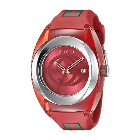 Unisex Sync Rubber Red 46mm Watch YA137103