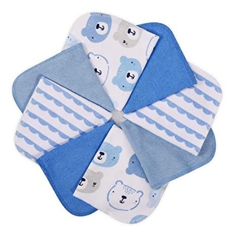 Baby Washcloths,Ultra Soft Absorbent Towel, 8pcs