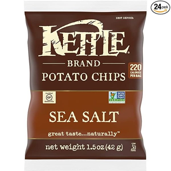 Kettle Brand 海盐风味薯片 1.5oz 24包