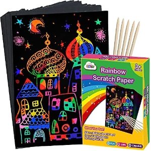 ZMLM Scratch Paper Art Set, Rainbow Magic Scratch Paper