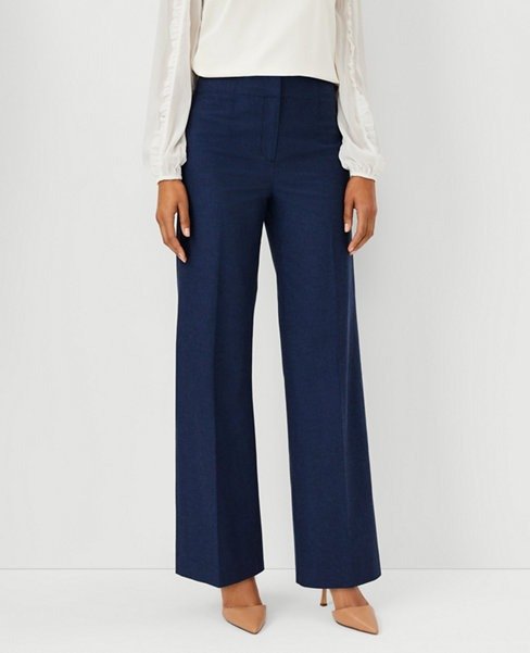 The High Rise Wide Leg Pant in Refined Denim | Ann Taylor