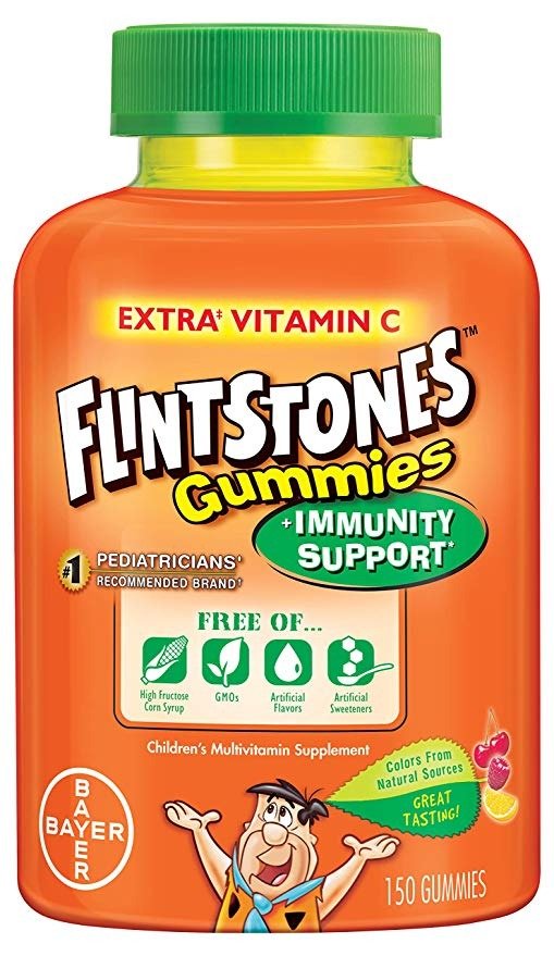 Flintstones Gummies Children's Multivitamin plus Immunity Support*, Children’s Multivitamin Supplement including Vitamins A, C, E and Zinc, 150 Count