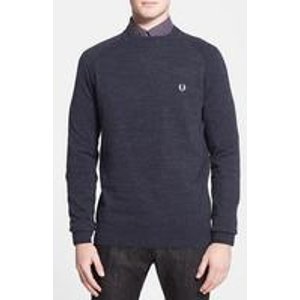 Fred Perry Slim Fit Tipped Crewneck Sweater